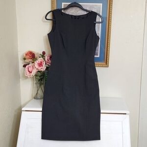 Tahari Career Formal grey dress Sheath defined waist Essentials 4 Office Career
